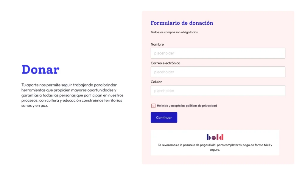 diseño web corporativa para fundación