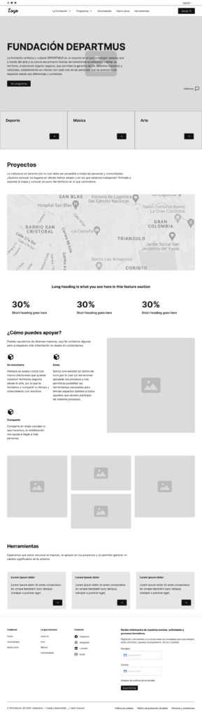 diseño web corporativa para fundación